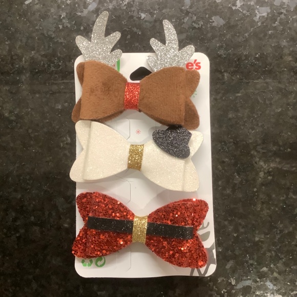 2 Packs of Girls' Holiday Hair Clips - Picture 2 of 4